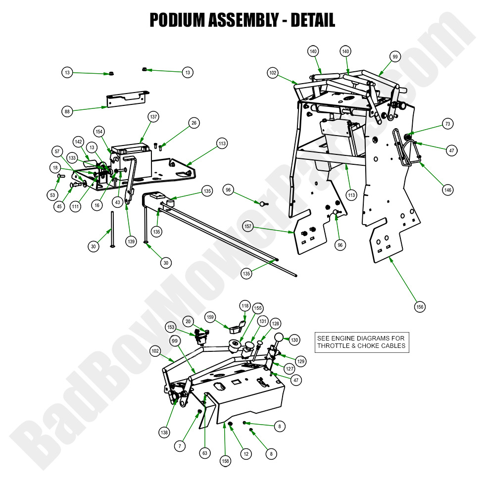 2023 Revolt SD - Podium Assembly - Detail